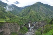 Uma das cachoeiras da 'Ruta de las Cascadas', em Baños, no Equador